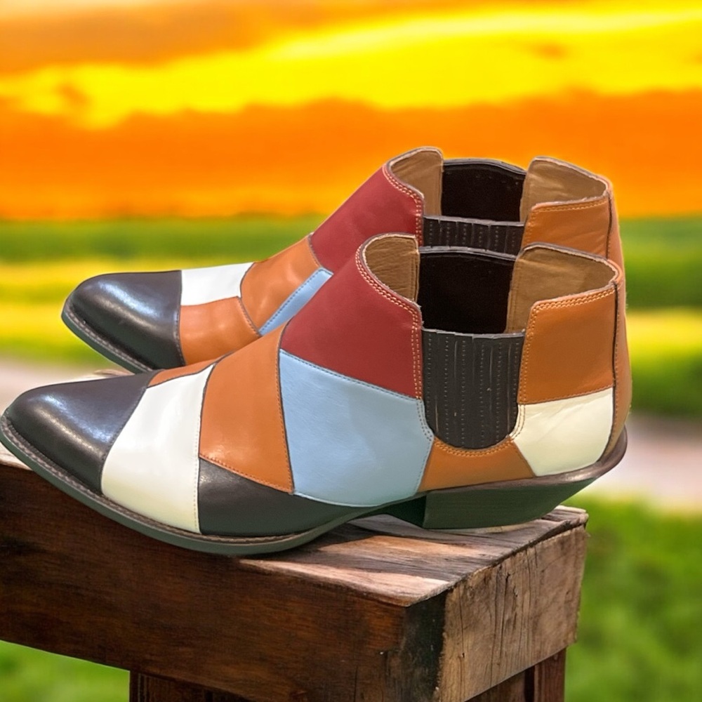 Coach Multicolor Patchwork Bandit Boots - image 3